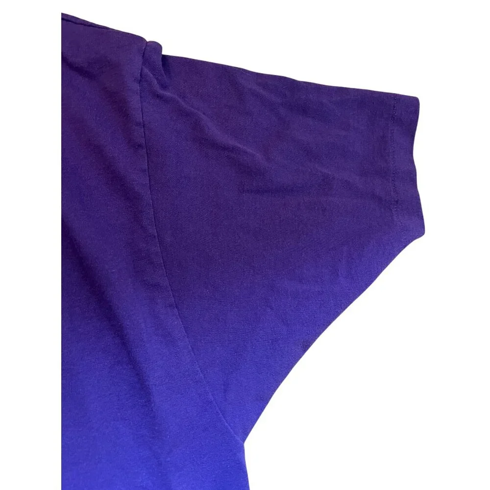Vintage Hanes High Battery Charleston S.C. Purple Graphic T-Shirt XL 90s USA - Picture 4 of 6
